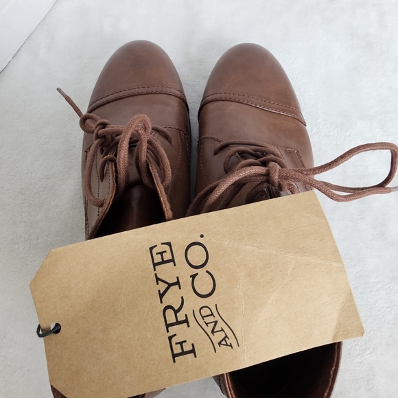 NWT Frye and Co. Mullen Chukka Boots Brown Lace-Up Size 13M Flat Heel - Picture 6 of 9